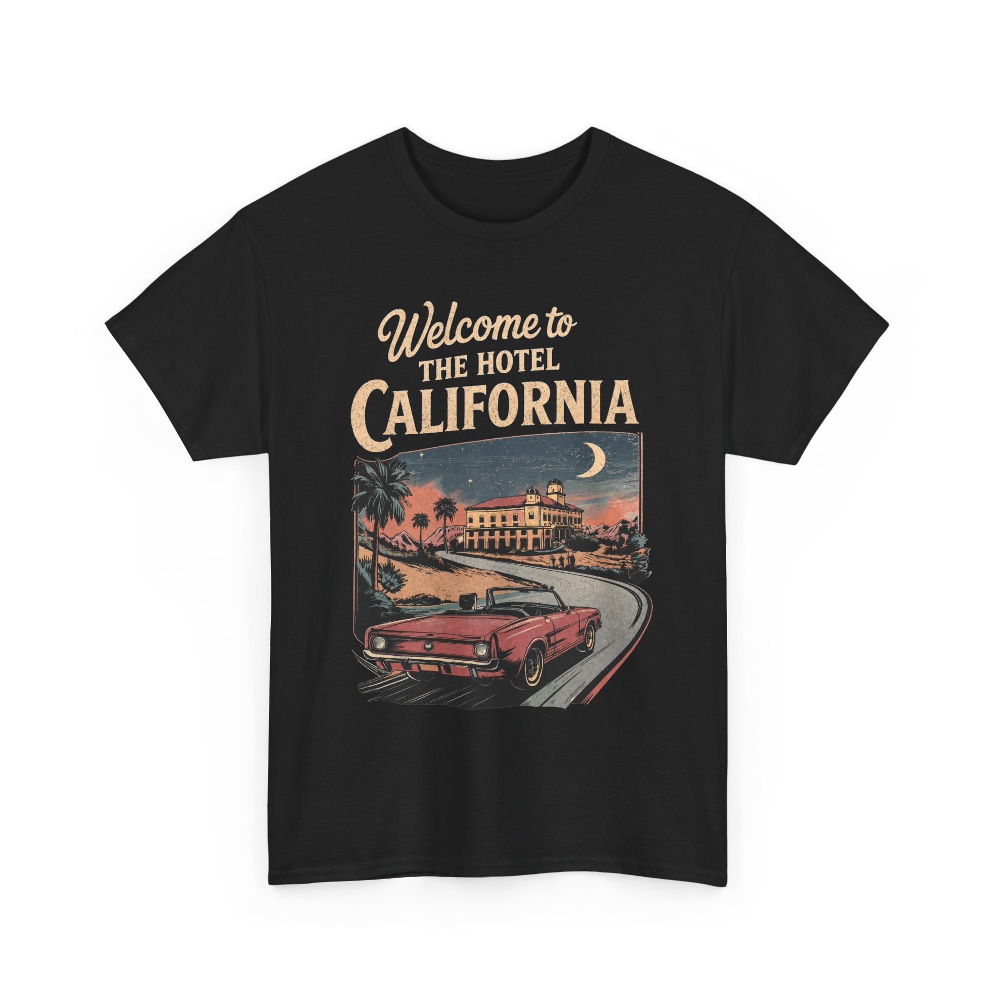 Hotel California T Shirt Vintage Road Trip Retro Car