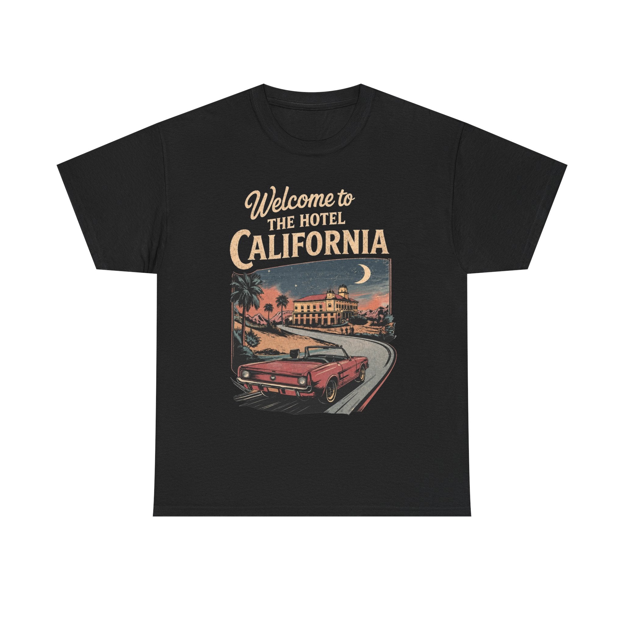 Hotel California T Shirt Vintage Road Trip Retro Car