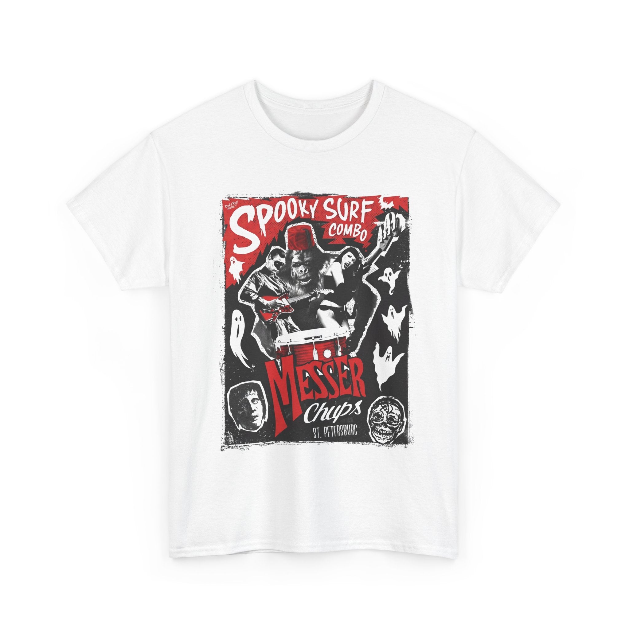 Messer Chups Band Spooky Suft Combo Short Sleeve T Shirt Full Size S 5XL