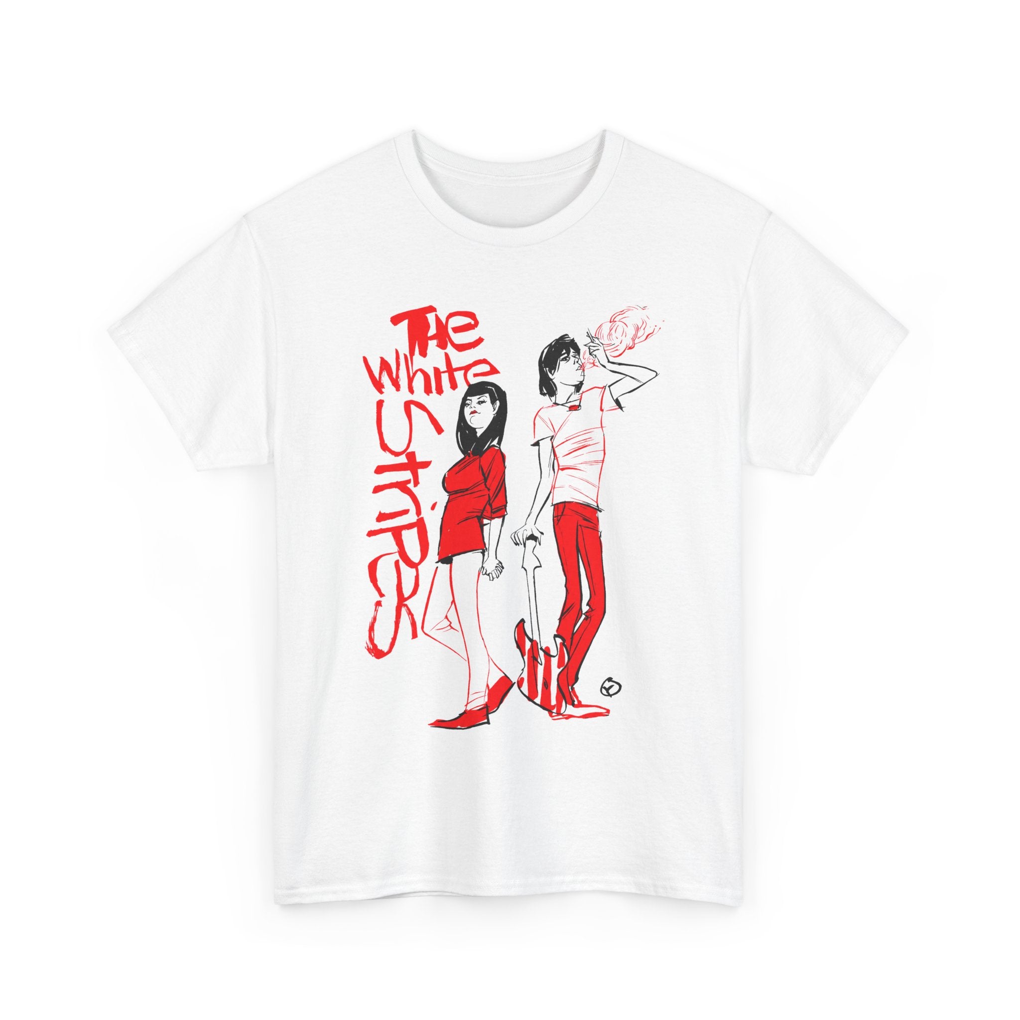 Vintage The White Stripes Band Cotton Shirt Unisex S to 5XL