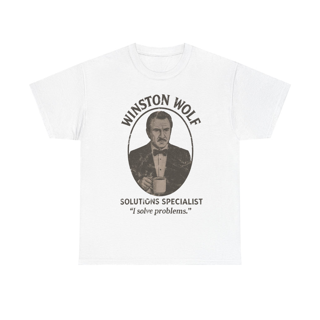 Winston Wolf Pulp Fiction Tee Tarantino Movie Shirt S-4XL Film Gift