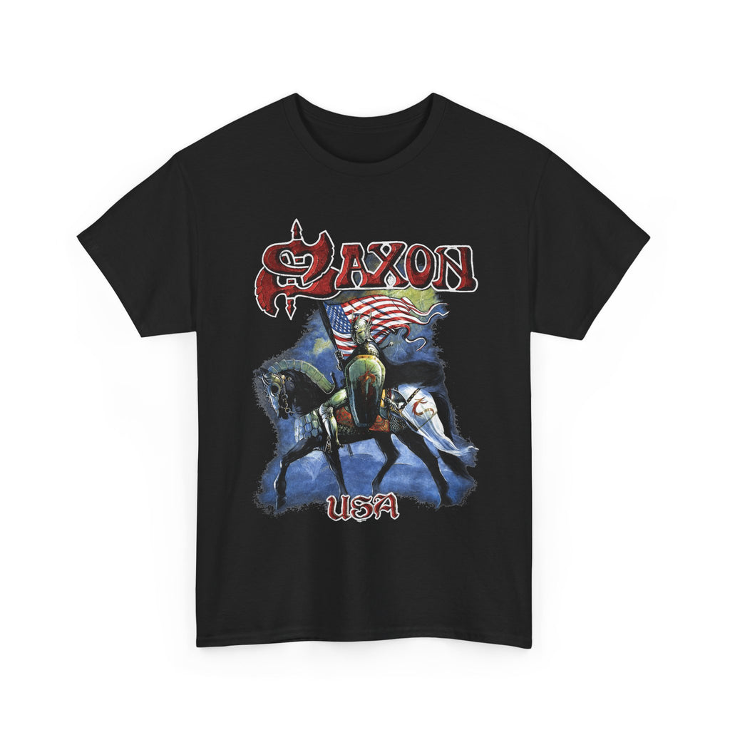 Saxon Band Tour Black Unisex T-Shirt