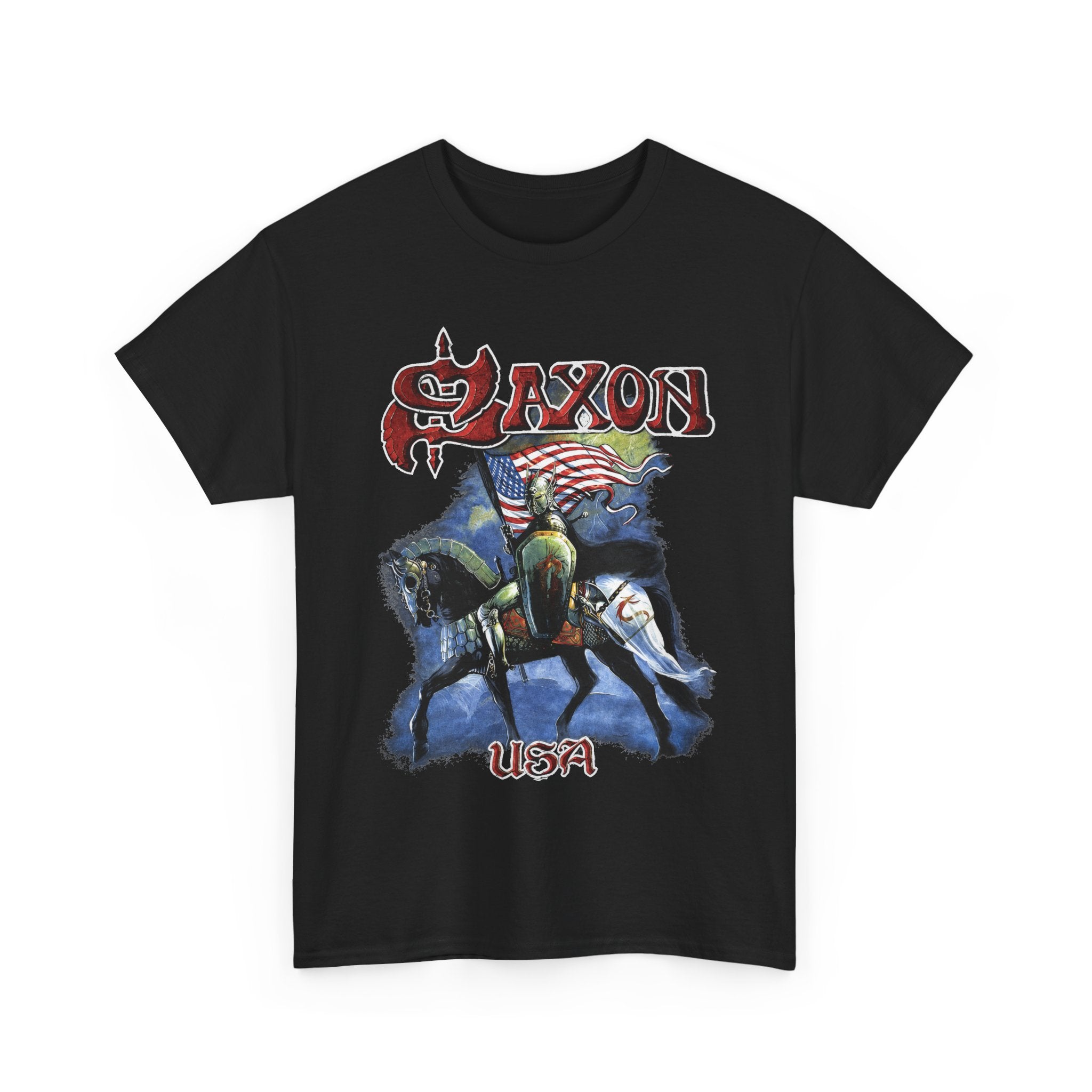 Saxon Band Tour Black Unisex T-Shirt