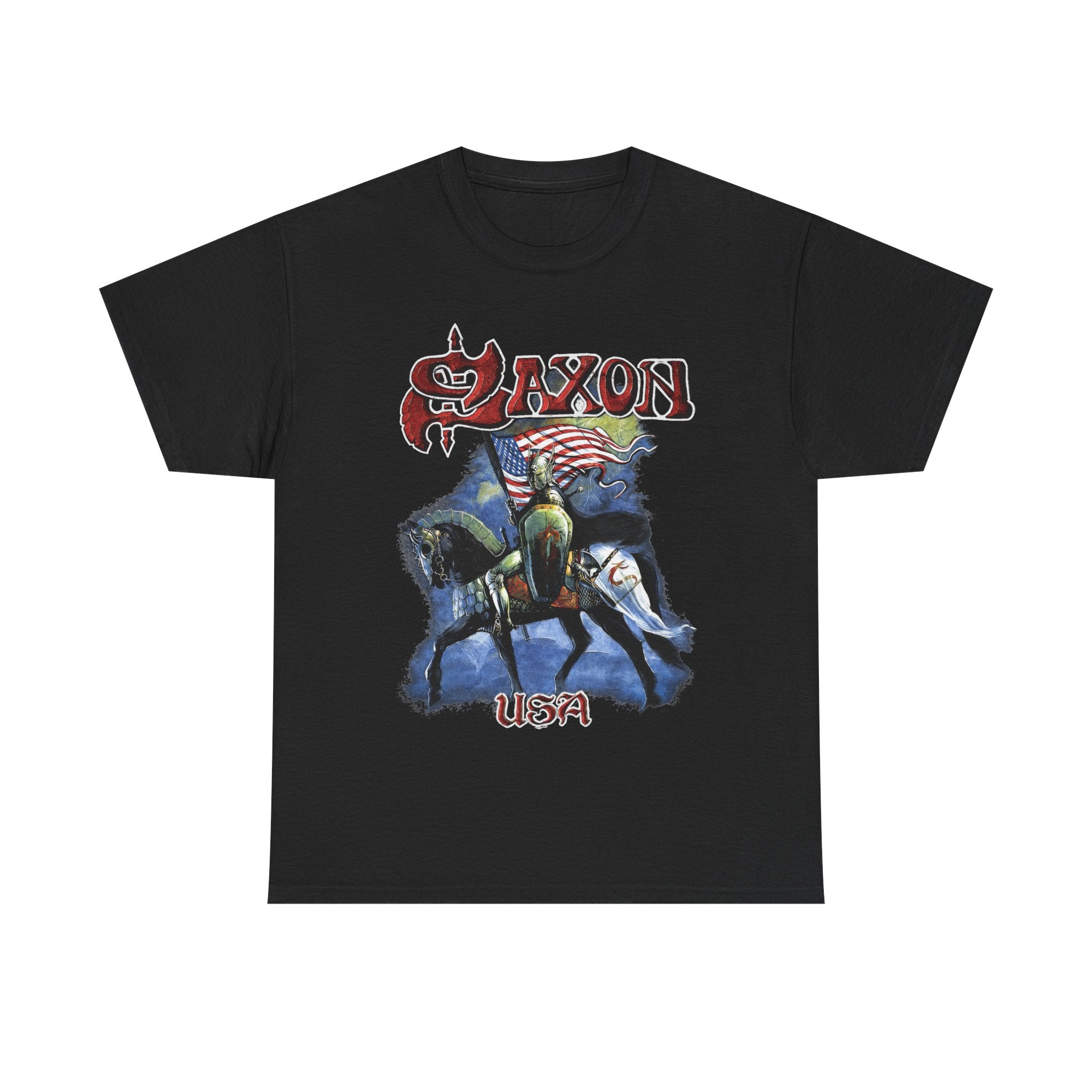 Saxon Band Tour Black Unisex T-Shirt