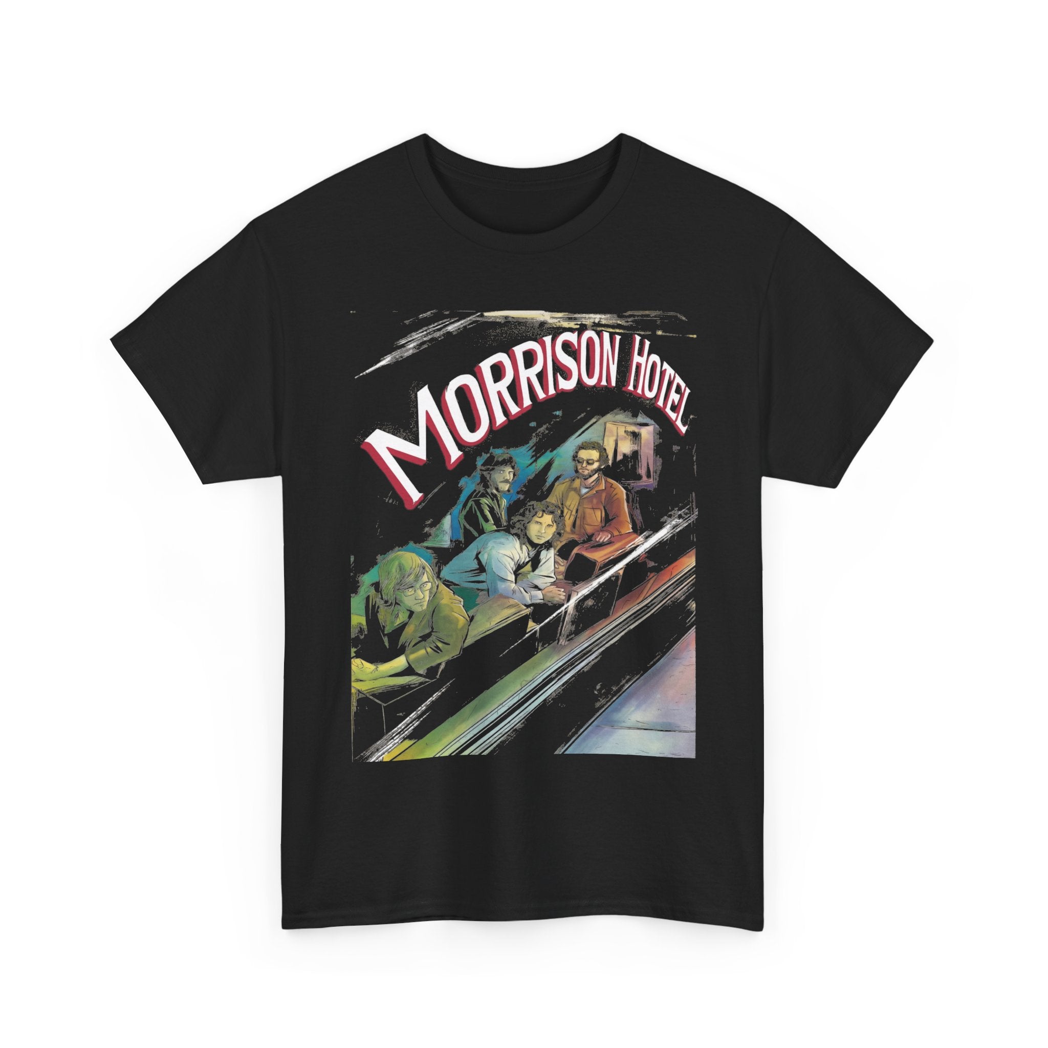 The Doors Morrison Hotel Album T-shirt, Unisex Black T-shirt