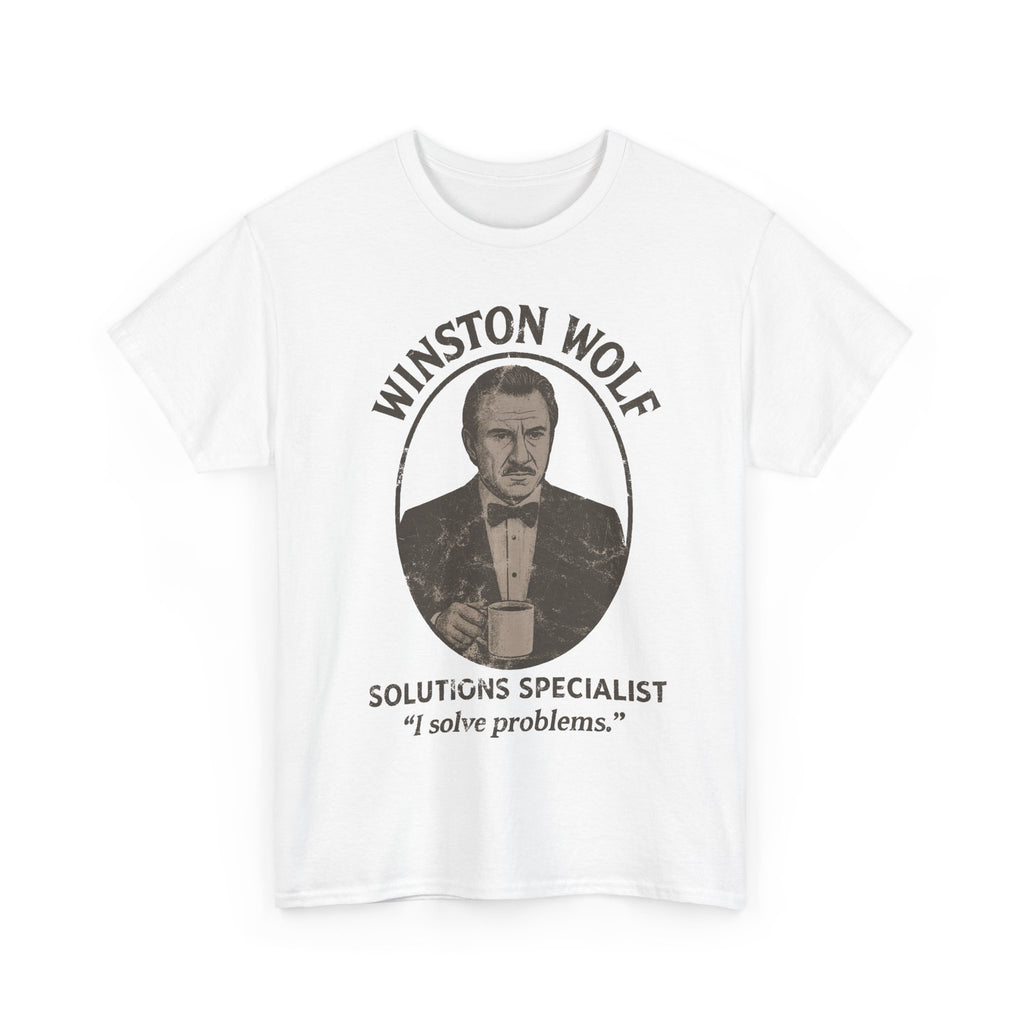 Winston Wolf Pulp Fiction Tee Tarantino Movie Shirt S-4XL Film Gift