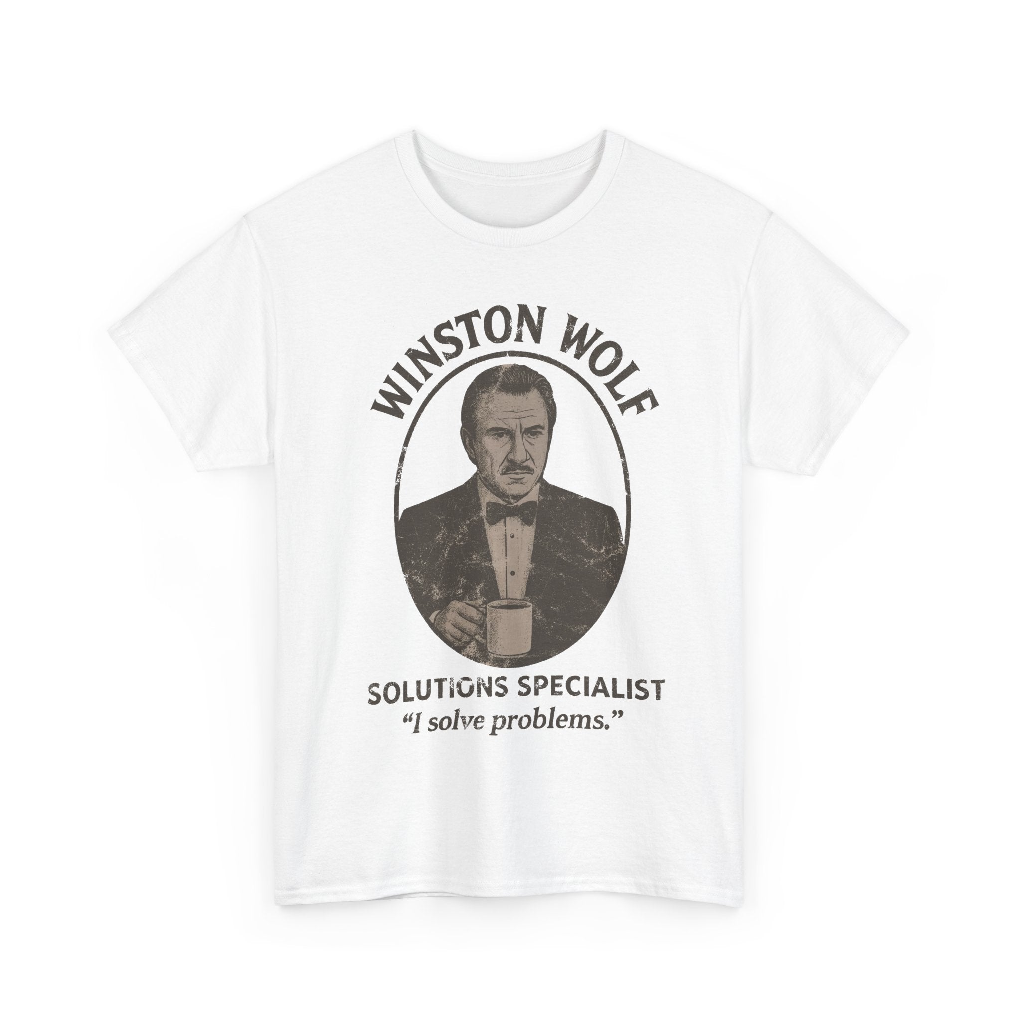Winston Wolf Pulp Fiction Tee Tarantino Movie Shirt S-4XL Film Gift